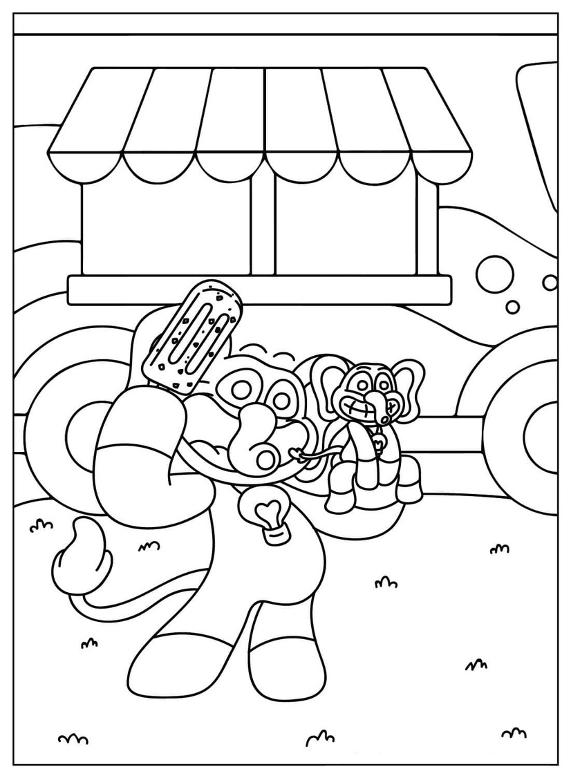 Coloriage Bubba Bubbaphant imprimable gratuite