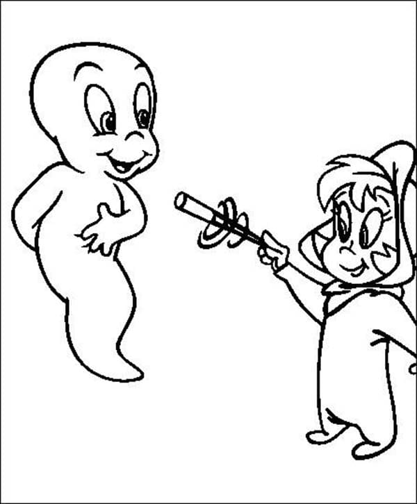 Coloriage Casper pour enfants