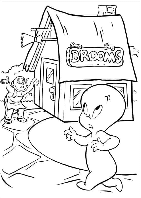 Coloriage Casper très mignon