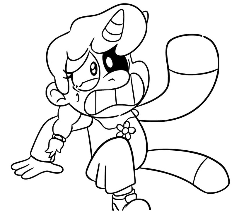Coloriage CraftyCorn gratuit pour les enfants