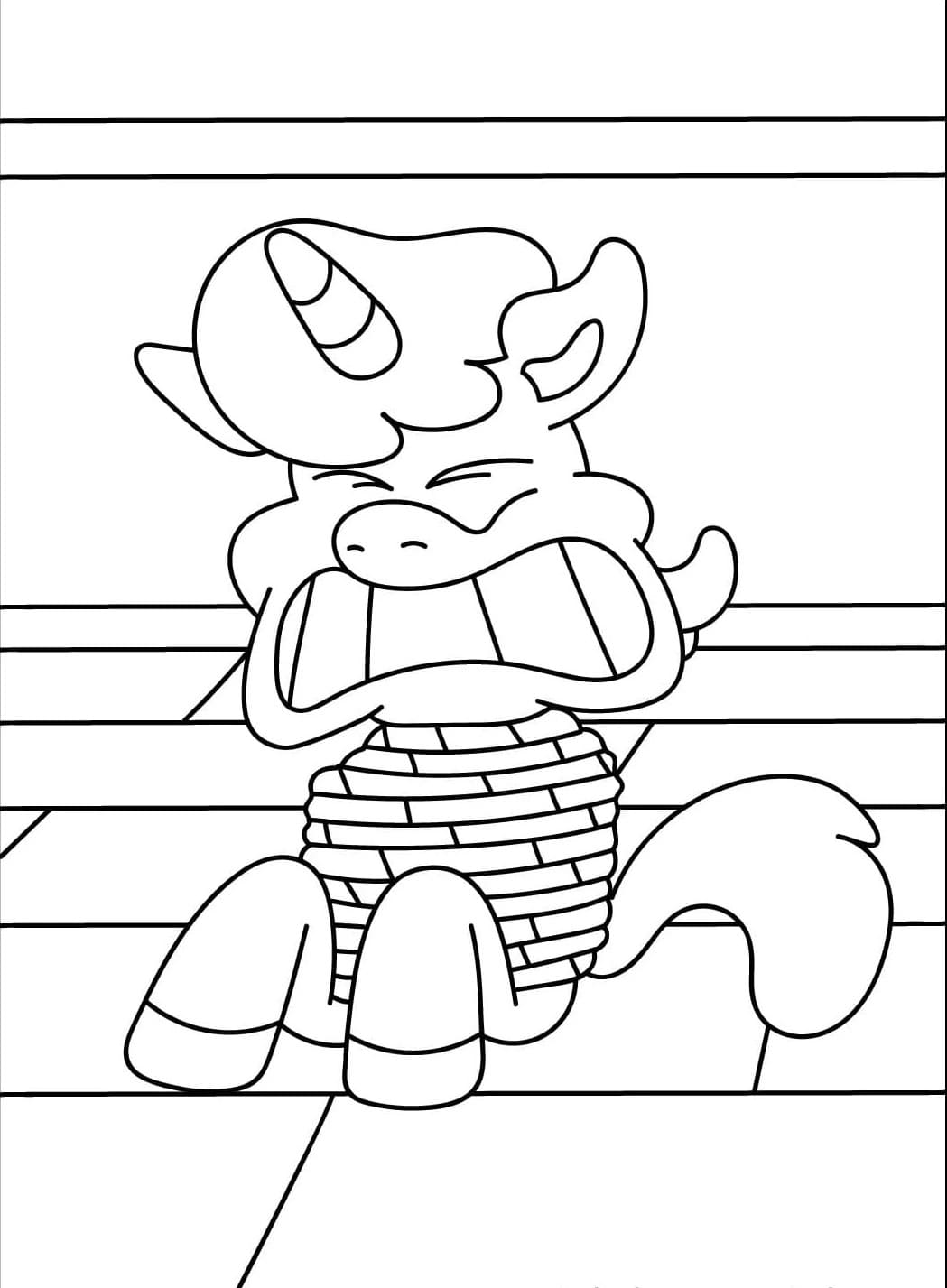Coloriage CraftyCorn pour enfant
