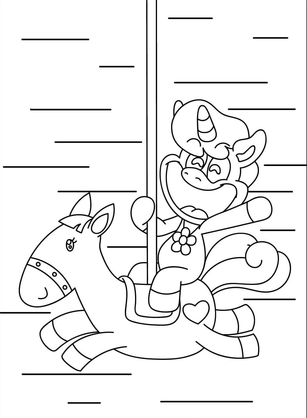 Coloriage CraftyCorn pour les enfants