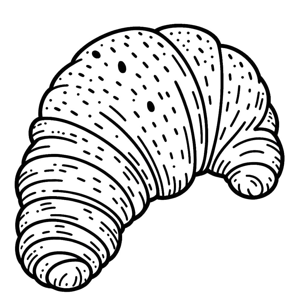 Coloriage Croissant gratuite