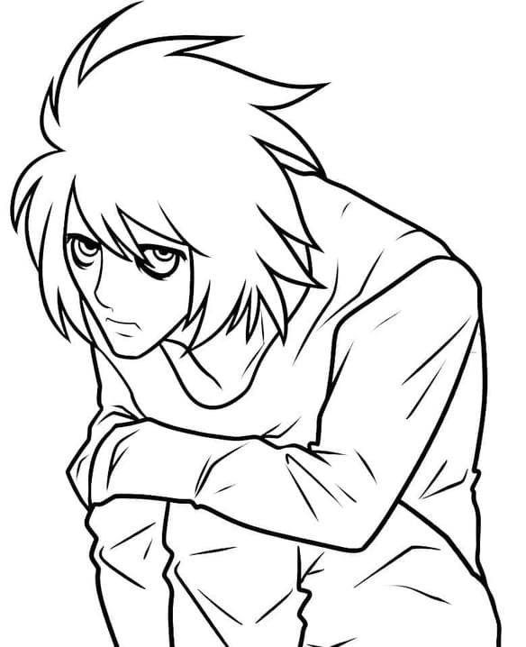 Coloriage Death Note gratuit pour les enfants