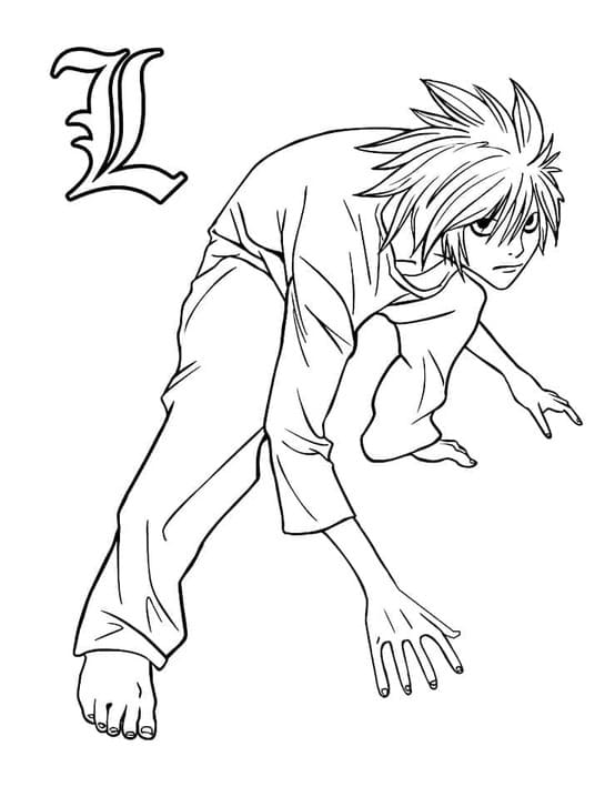 Coloriage Death Note gratuite