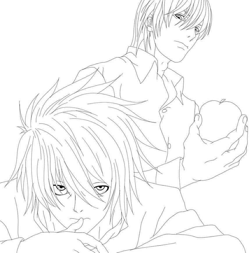 Coloriage Death Note imprimable