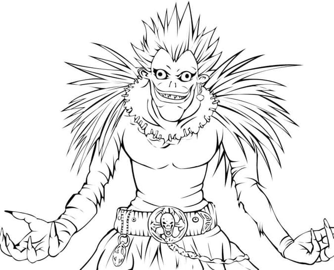 Coloriage Death Note imprimable gratuite