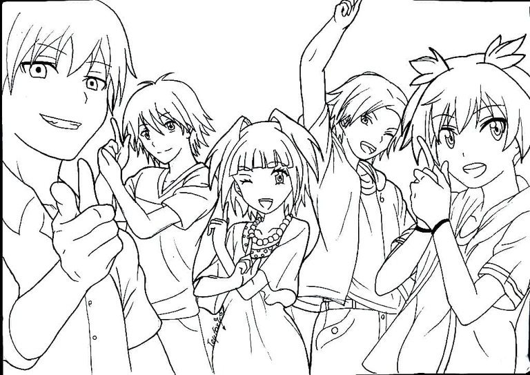 Coloriage Dessiner Assassination Classroom 1
