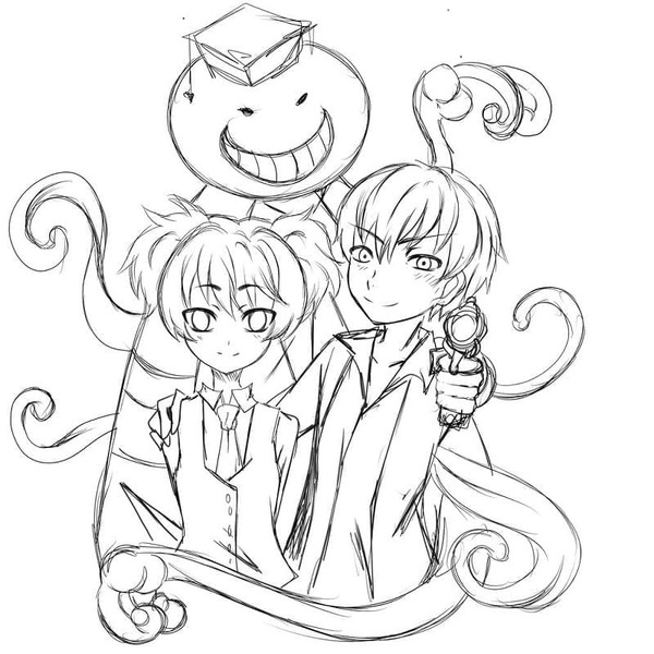 Coloriage Dessiner Assassination Classroom 4