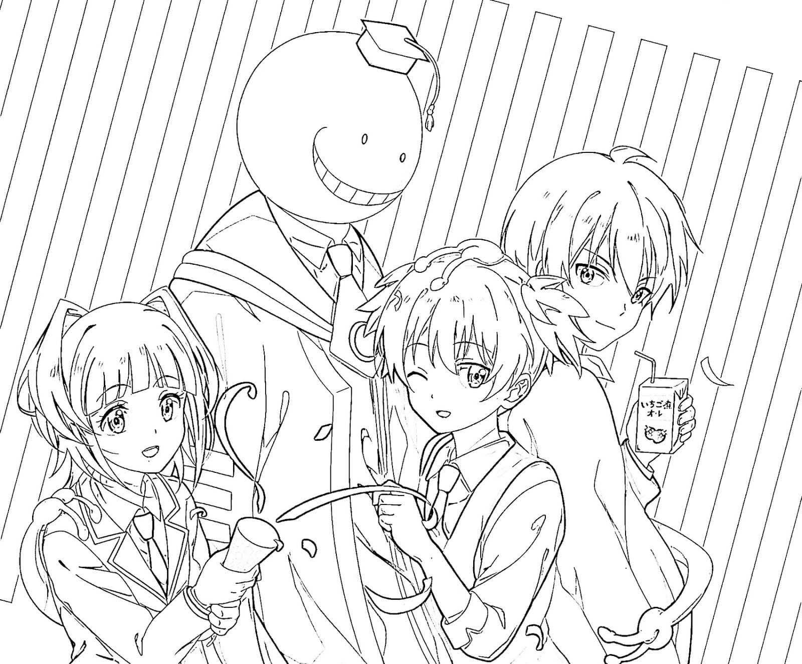Coloriage Assassination Classroom à imprimer