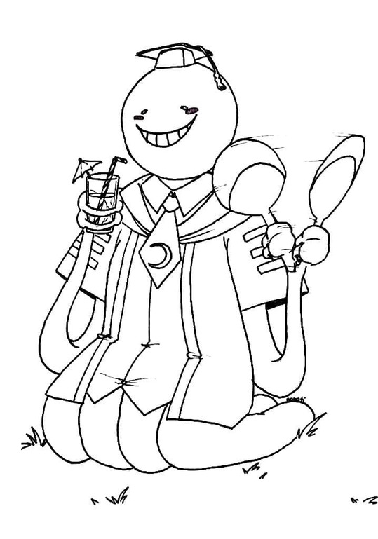 Coloriage Dessiner Assassination Classroom gratuit pour les enfants