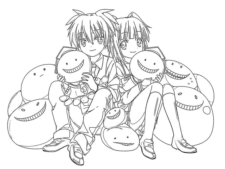 Coloriage Dessiner Assassination Classroom imprimable pour les enfants