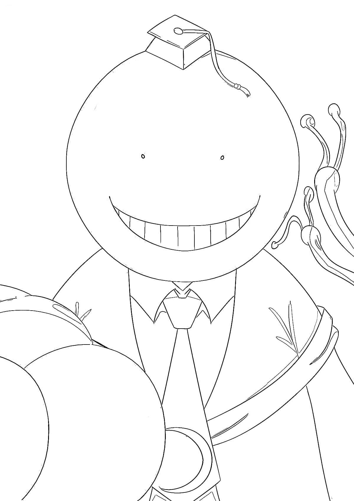Coloriage Dessiner Assassination Classroom pour enfants