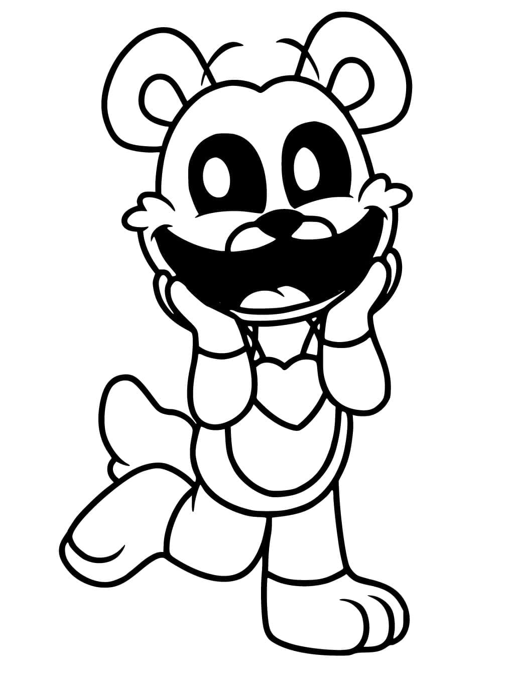 Coloriage Dessiner Bobby BearHug chez enfants