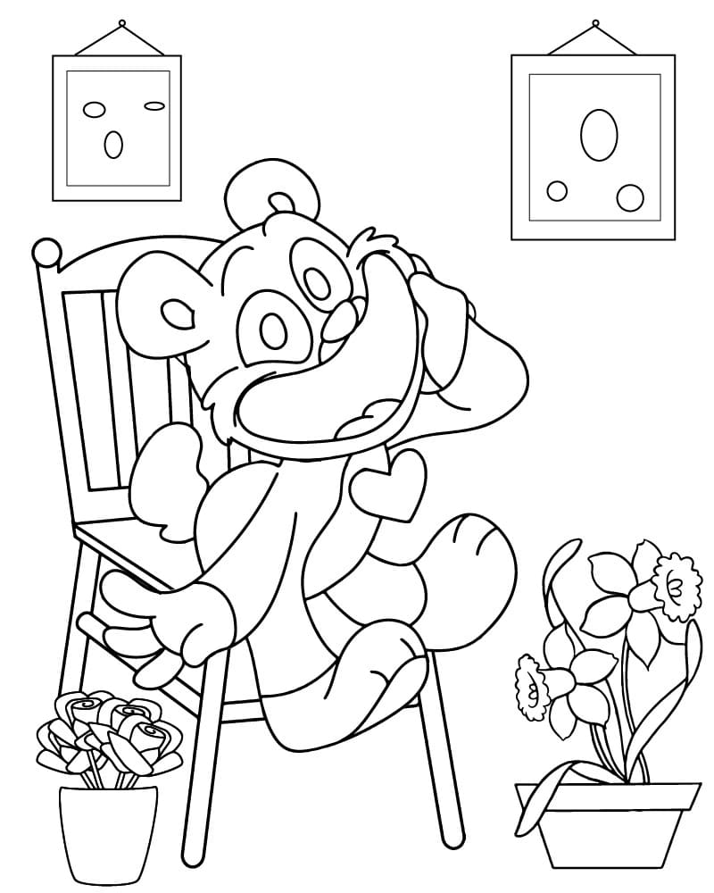 Coloriage Dessiner Bobby BearHug facile