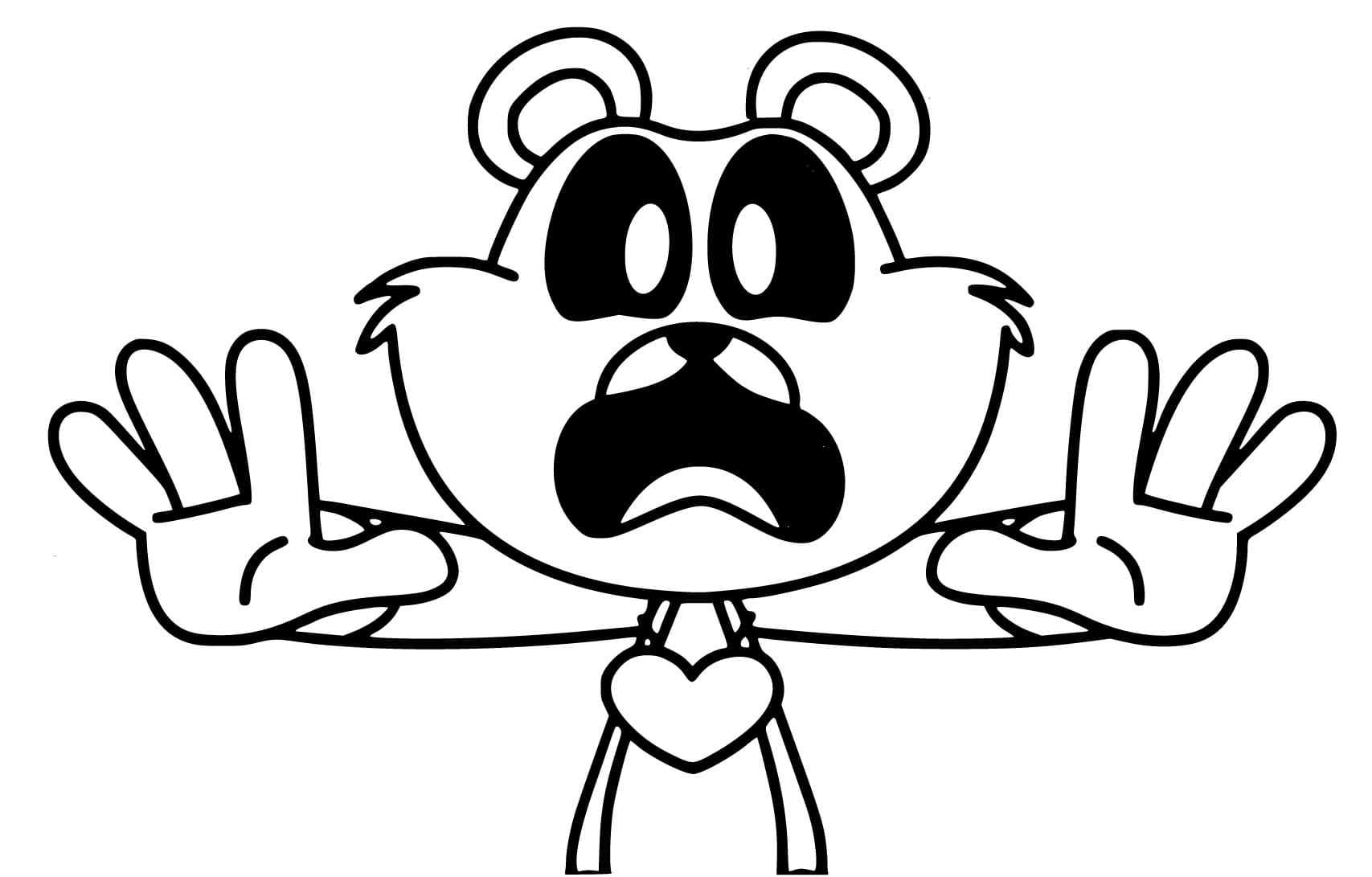 Coloriage Dessiner Bobby BearHug gratuit pour les enfants