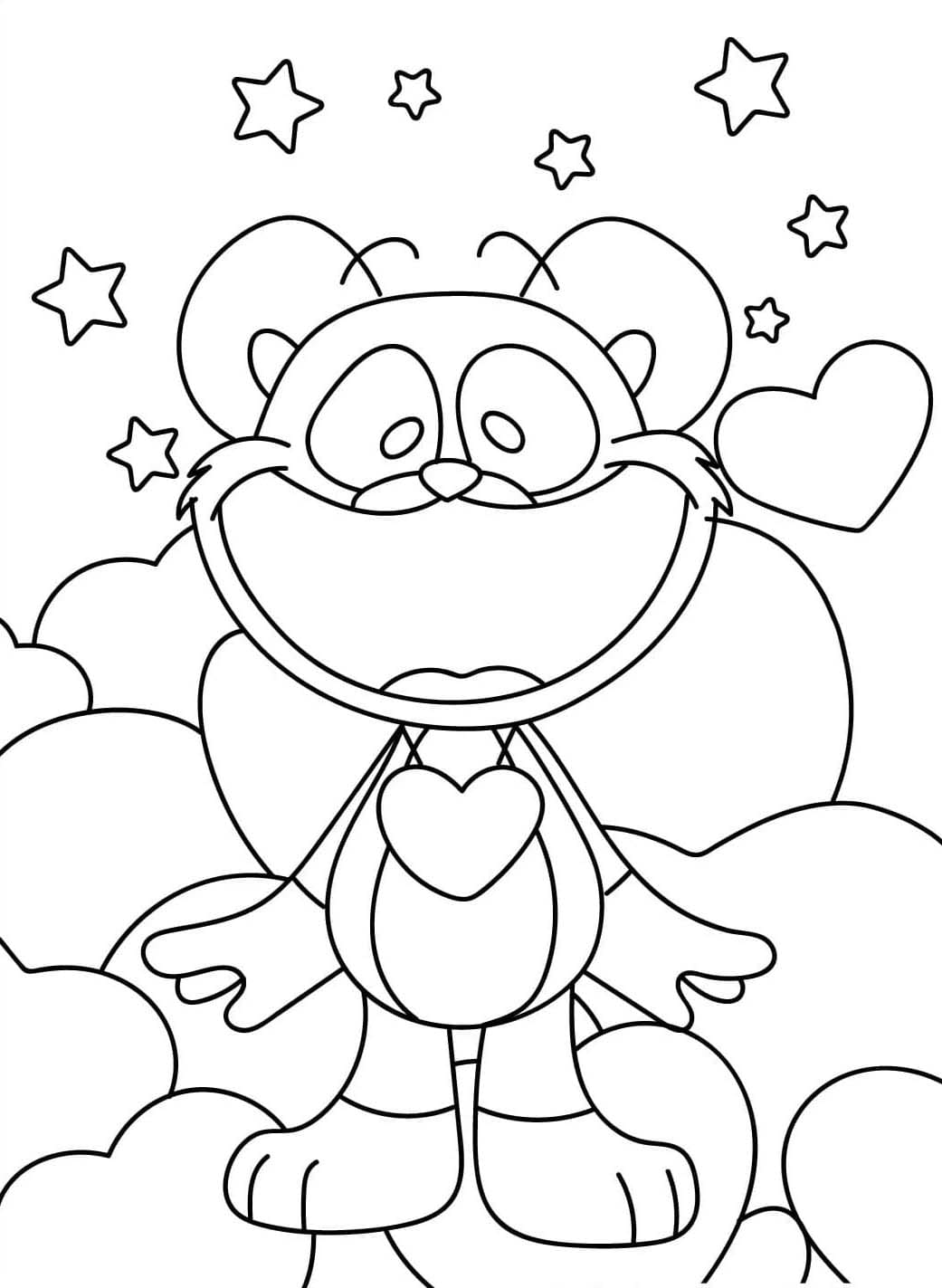 Coloriage Dessiner Bobby BearHug imprimable
