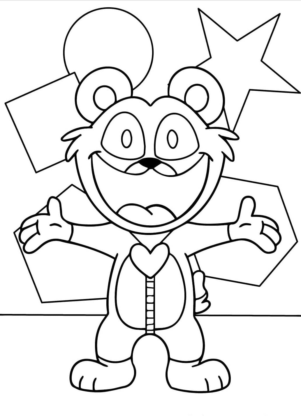 Coloriage Dessiner Bobby BearHug imprimable gratuite