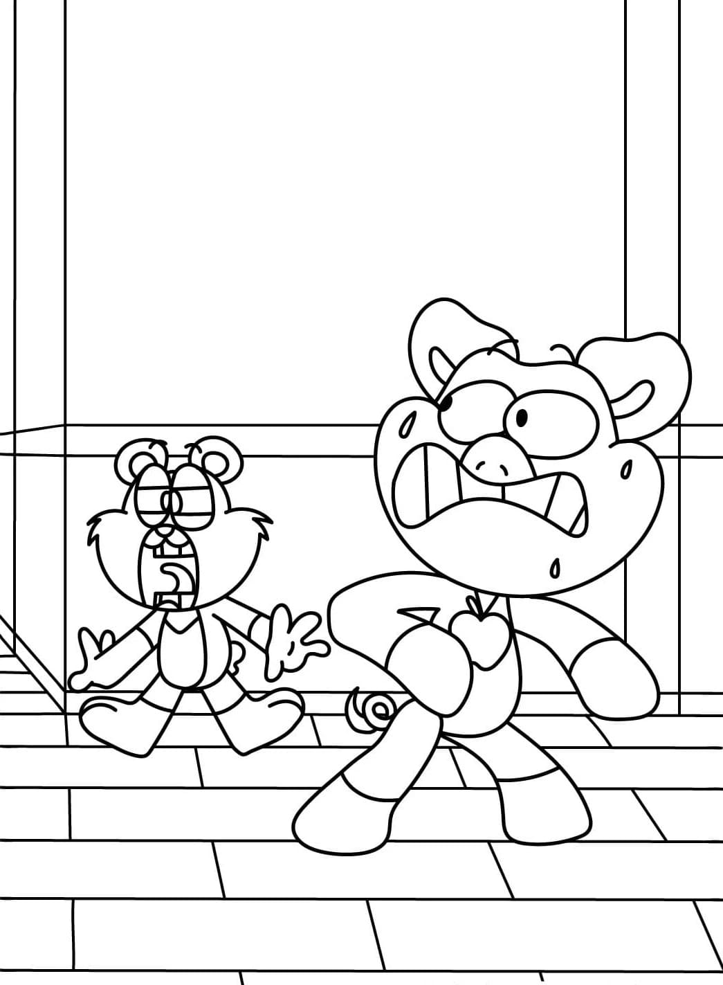 Coloriage Dessiner Bobby BearHug imprimable pour les enfants