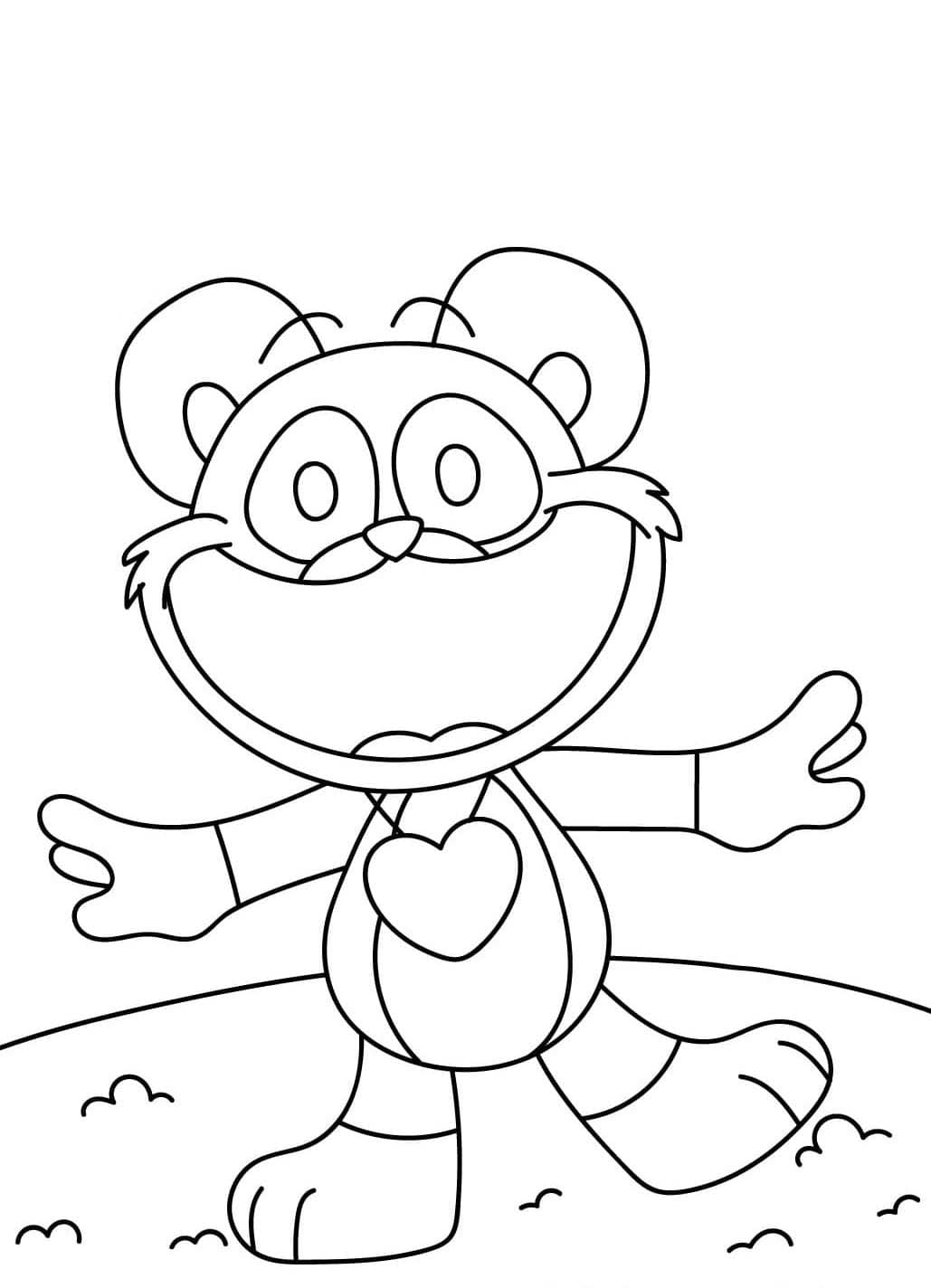 Coloriage Dessiner Bobby BearHug mignon