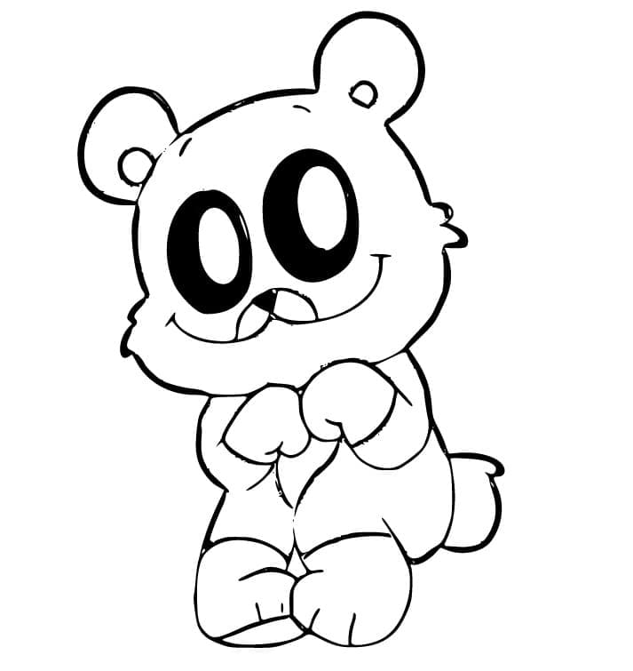 Coloriage Dessiner Bobby BearHug pour enfant