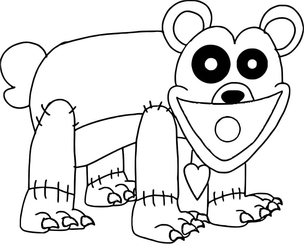 Coloriage Dessiner Bobby BearHug pour les enfants