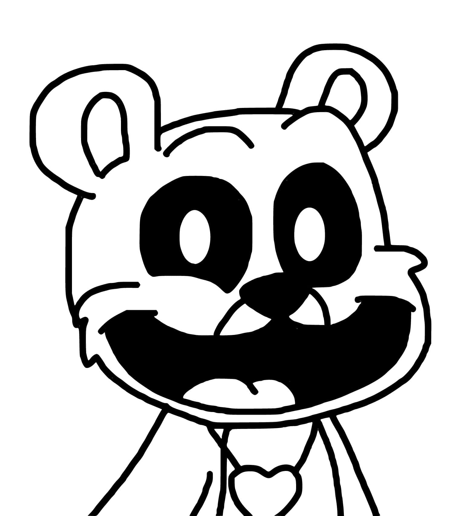 Coloriage Dessiner Bobby BearHug simple