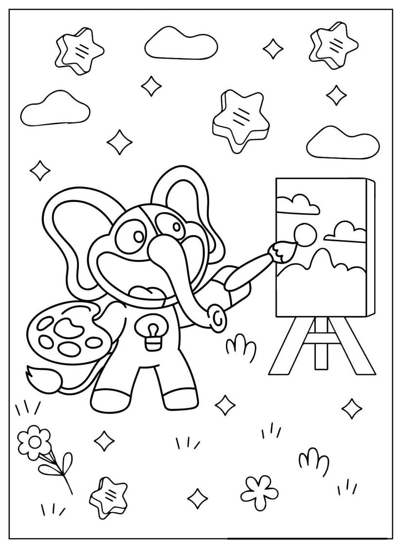 Coloriage Dessiner Bubba Bubbaphant 3