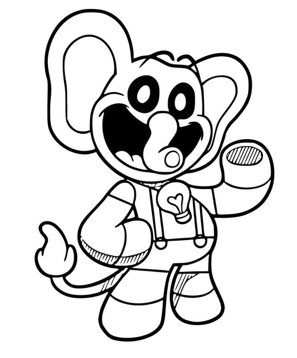 Coloriage Dessiner Bubba Bubbaphant pour les enfants