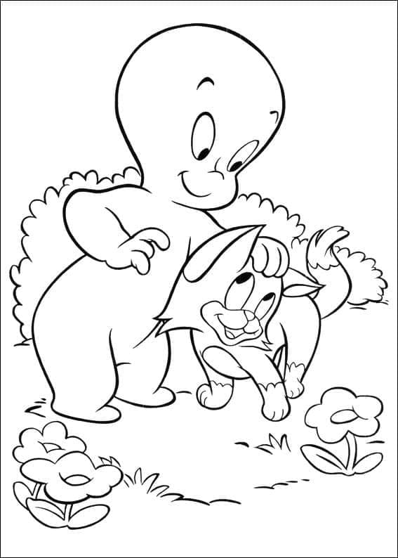 Coloriage Dessiner Casper basique