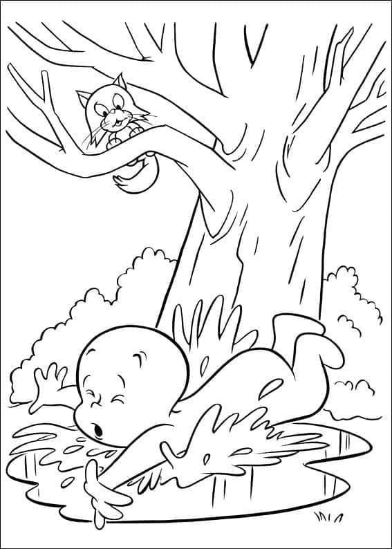 Coloriage Dessiner Casper gratuite