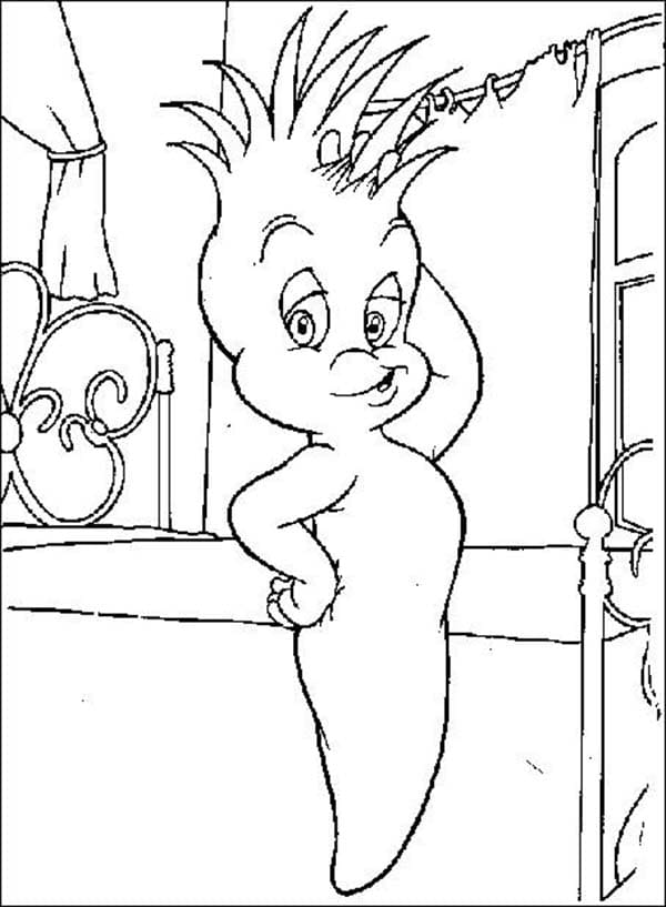 Coloriage Dessiner Casper imprimable pour les enfants