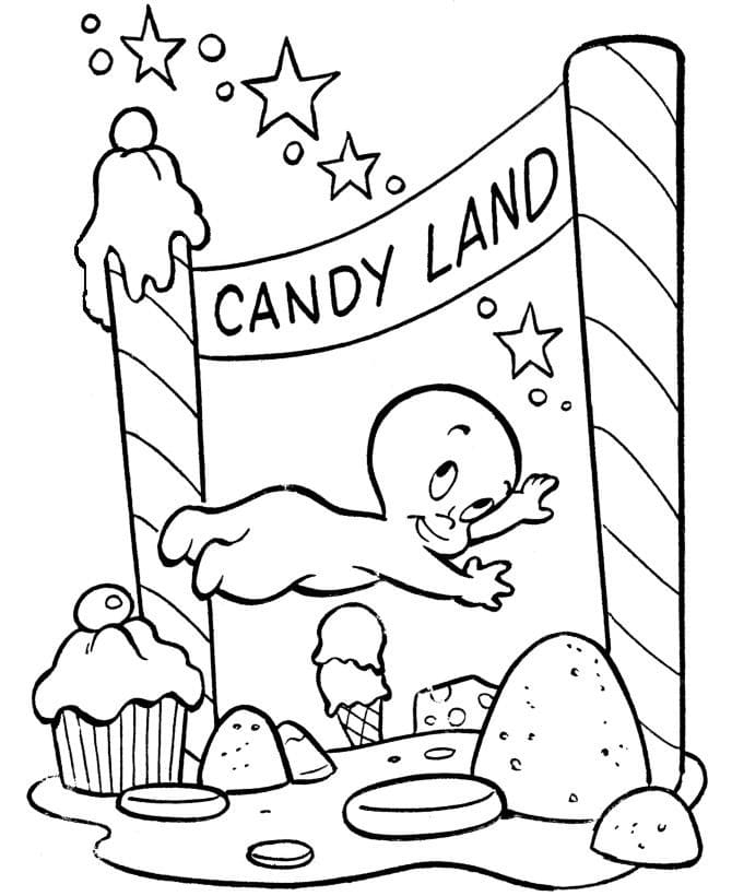 Coloriage Dessiner Casper simple