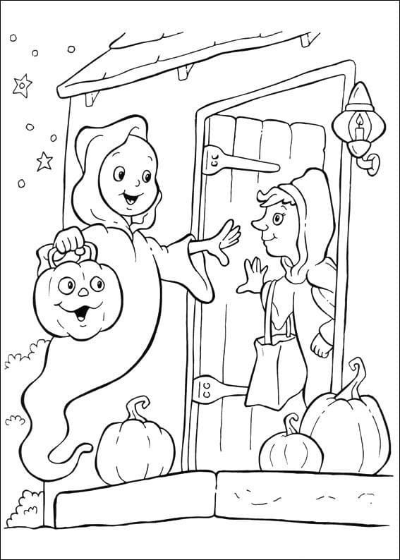 Coloriage Dessiner Casper très mignon
