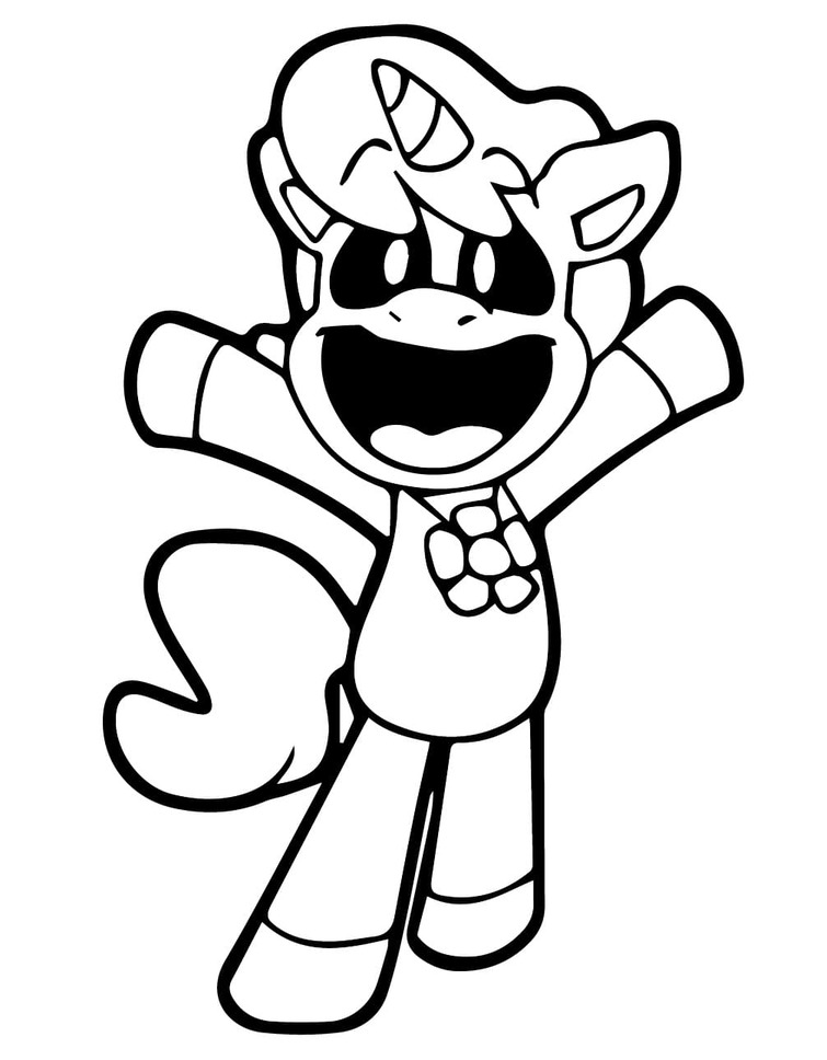 Coloriage Dessiner CraftyCorn 1
