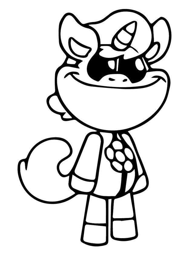 Coloriage Dessiner CraftyCorn 6