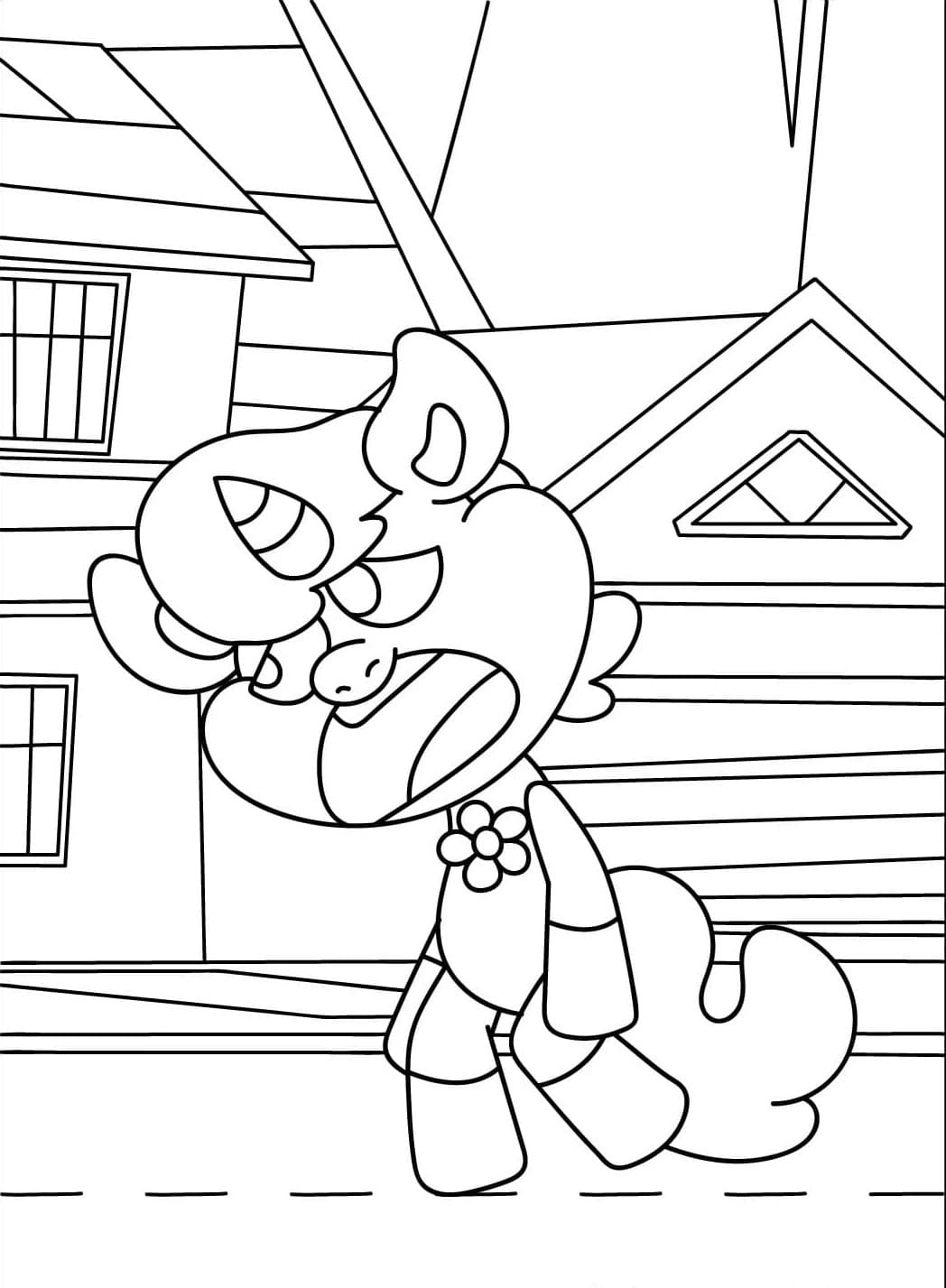 Coloriage Dessiner CraftyCorn facile gratuite