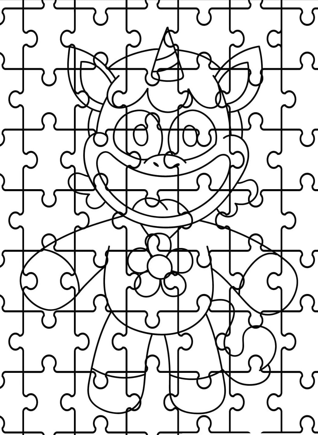 Coloriage Dessiner CraftyCorn imprimable pour les enfants
