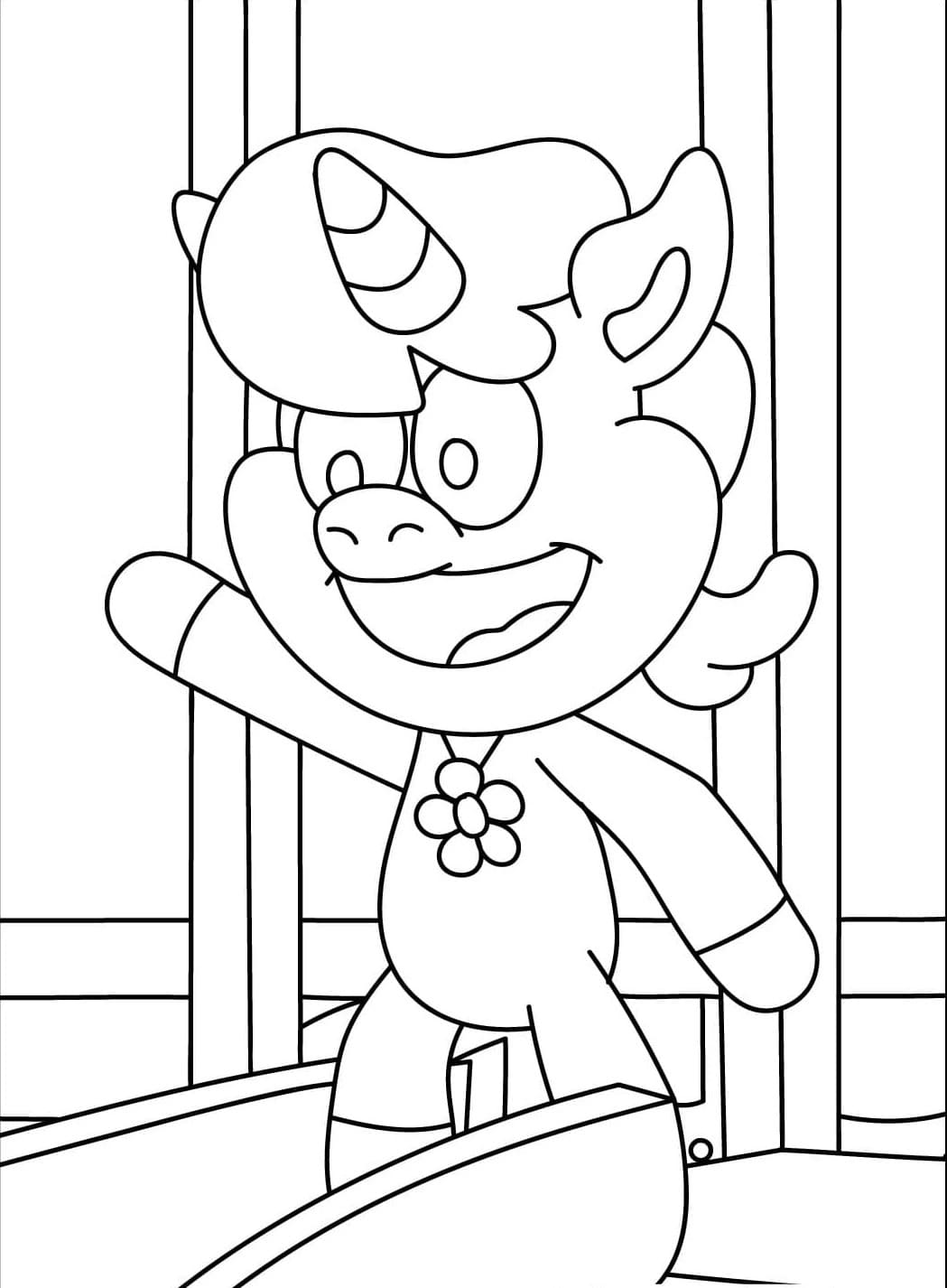 Coloriage Dessiner CraftyCorn simple