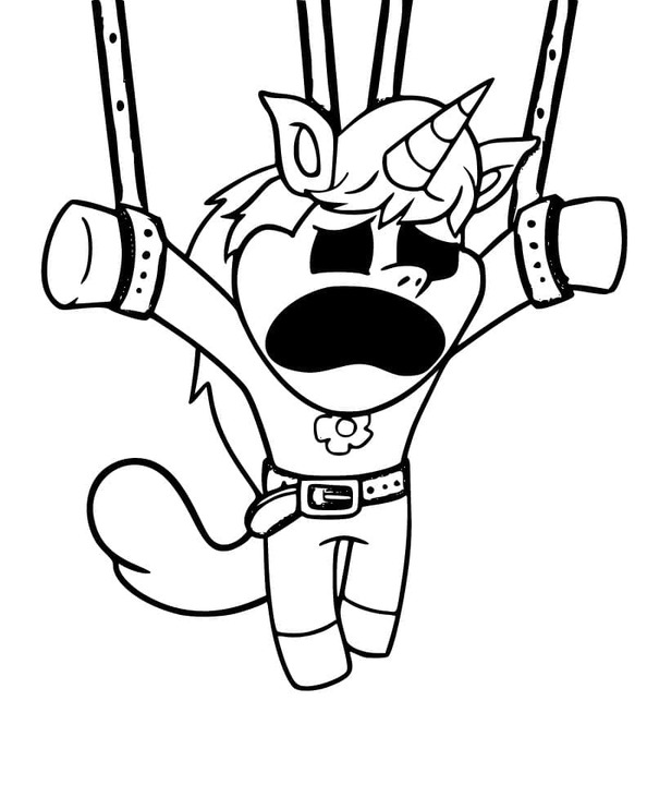 Coloriage Dessiner CraftyCorn simple gratuite