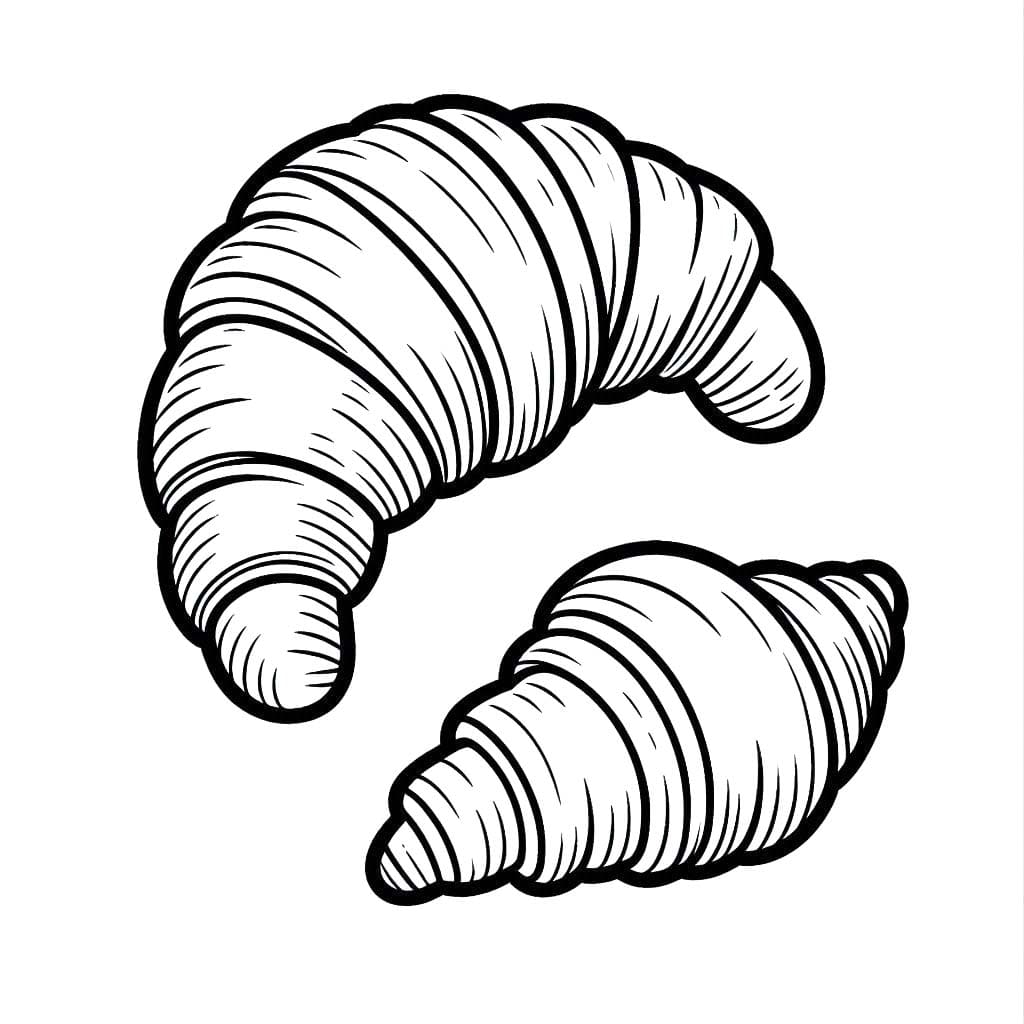 Coloriage Dessiner Croissant 1