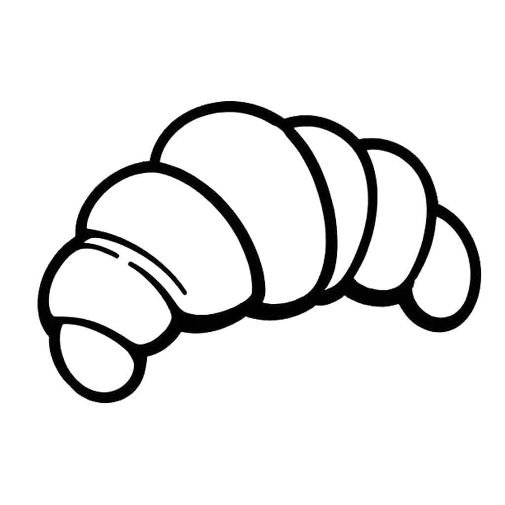 Coloriage Dessiner Croissant 2