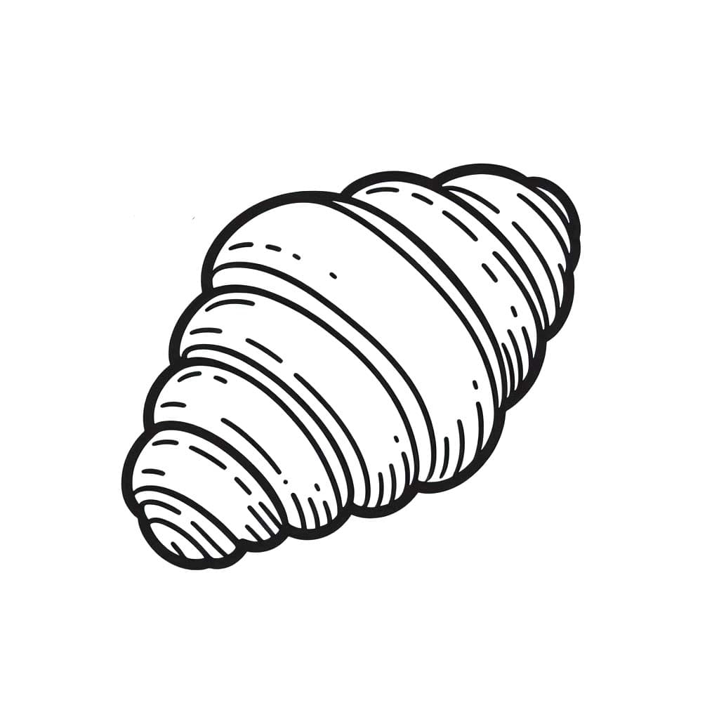Coloriage Dessiner Croissant 3