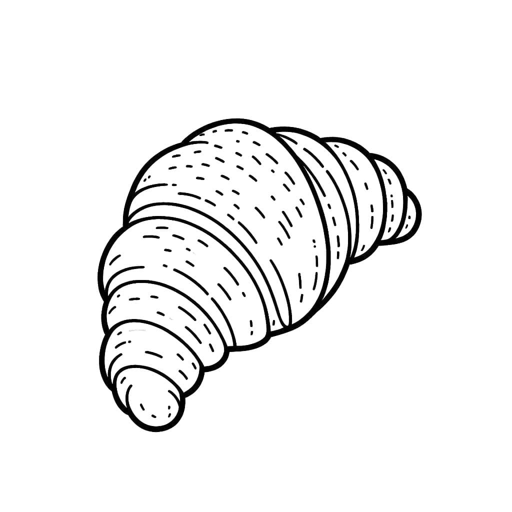 Coloriage Dessiner Croissant gratuite