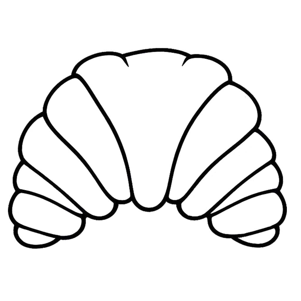 Coloriage Dessiner Croissant imprimable