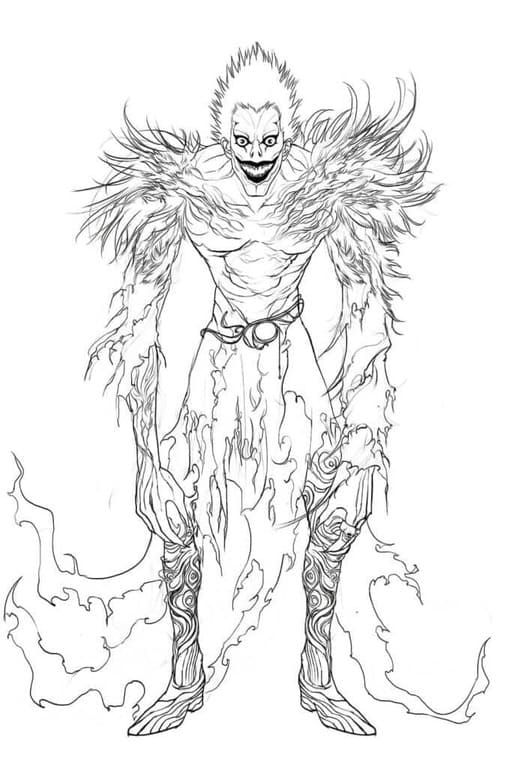 Coloriage Dessiner Death Note imprimable pour les enfants
