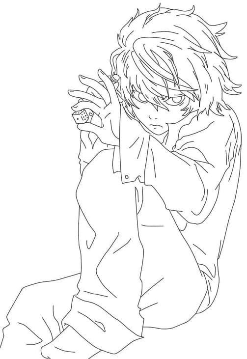 Coloriage Dessiner Death Note pour enfant