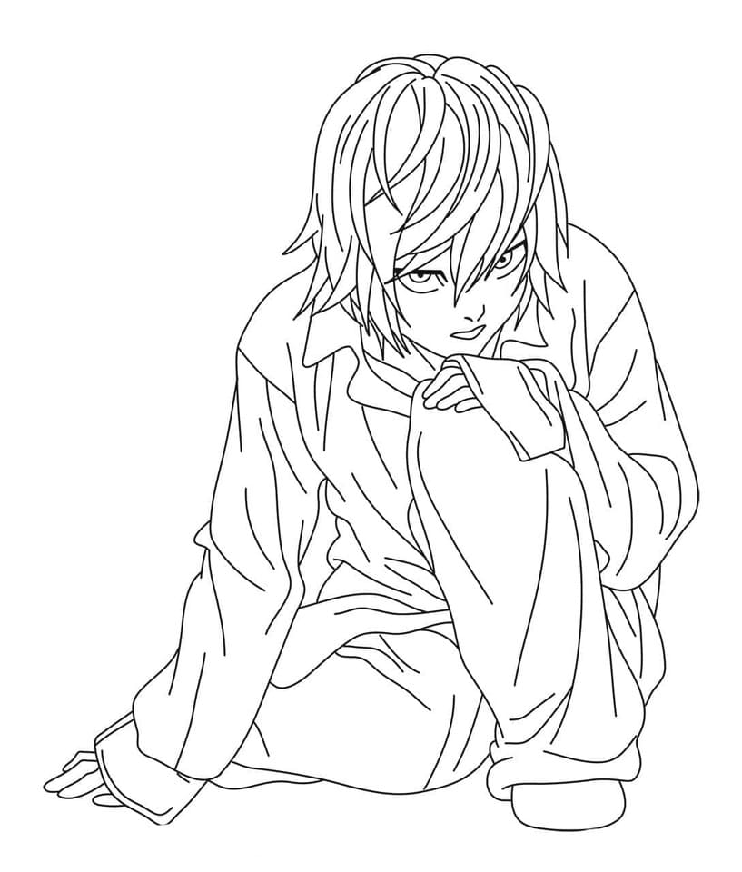 Coloriage Dessiner Death Note pour enfants