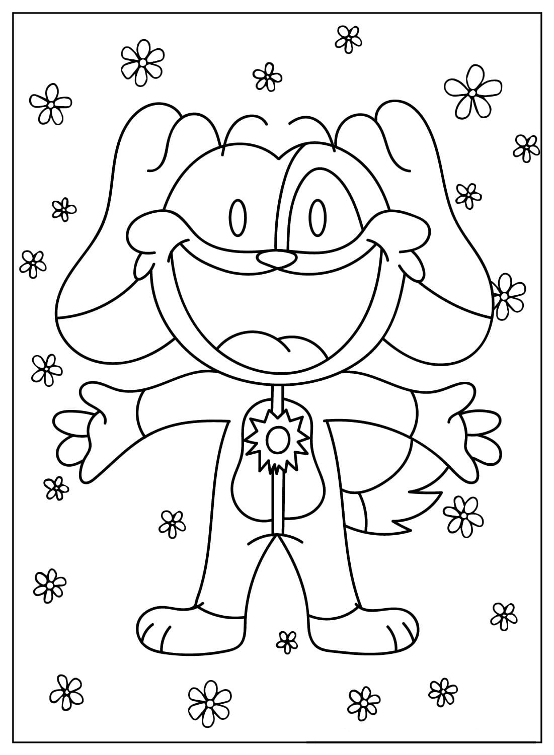 Coloriage Dessiner Dogday basique chez les enfants