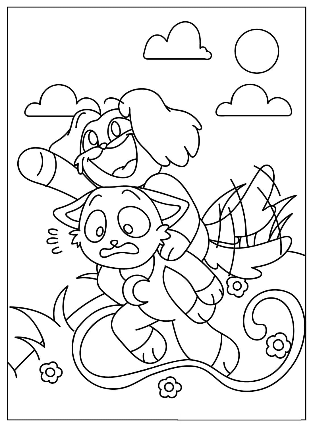 Coloriage Dessiner Dogday gratuit pour les enfants